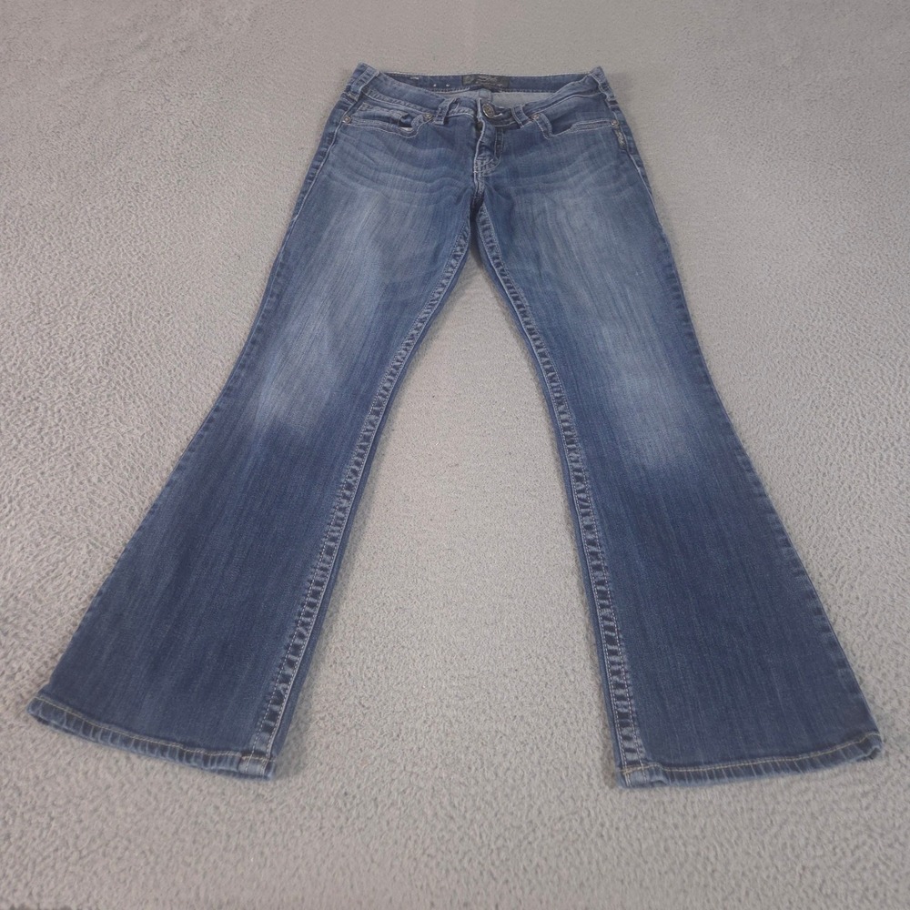 Silver Jeans Co Jeans Womens 29x30 Blue Suki Bootcut Stretch Embroidered Pockets